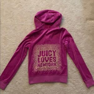 Juicy Couture Velvet Hoodie - size M